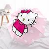 1pc Hello Kitty Automatic Folding Personality Personality Umbrella, Portable Collapsible Design, 8-Rib Iron Frame, All-Season Casual Outdoor Accessory