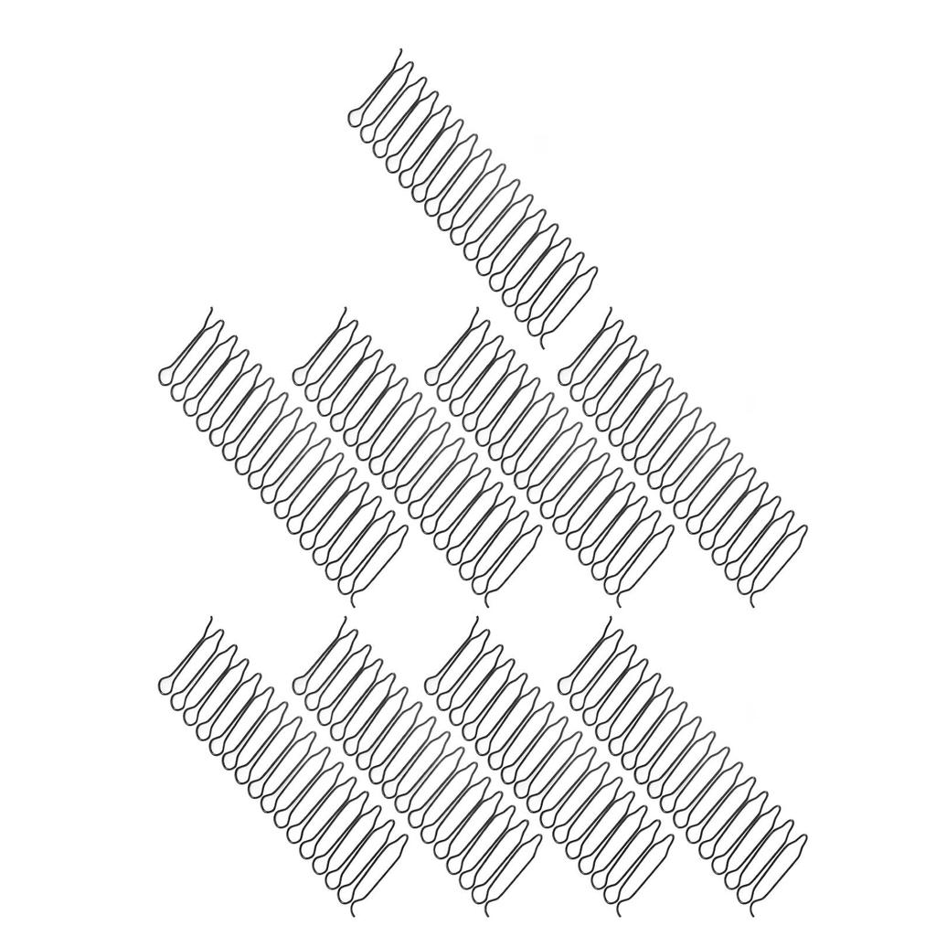 Airshi U Shape Hair Finishing Fixer Comb, 9pcs Elastic Rust Proof Flexible Hair Finishing Combs for Universal Use for Women