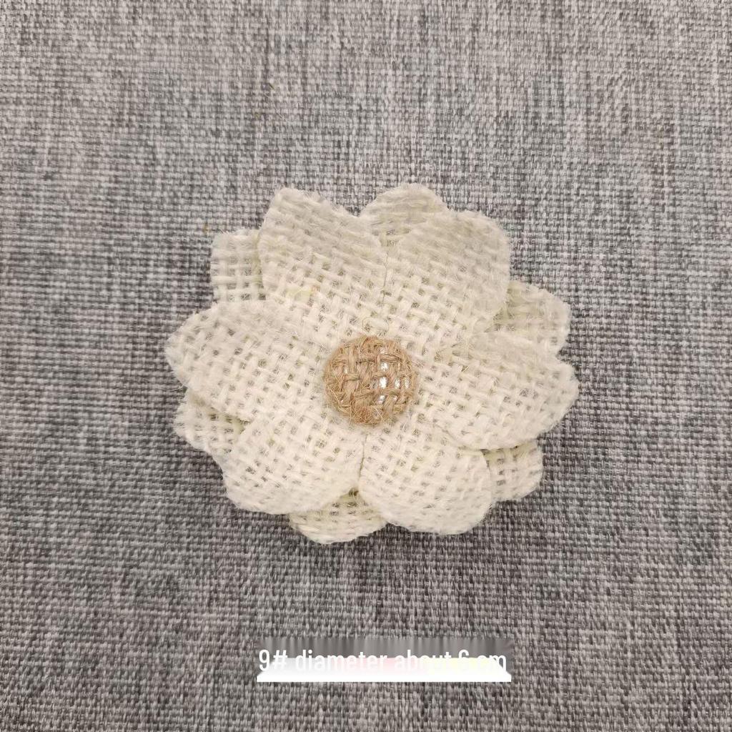 Льняная цветочная корзина ручной работы: 3D-украшение для шляпы в виде розового банта для поделок своими руками и в детском саду