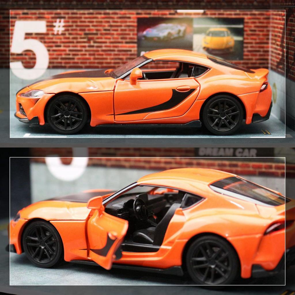 1/32 Форсаж 9 Toyota GR Supra гоночная машинка игрушка для детей литая миниатюрная модель инерционная коллекционная подарок для мальчика