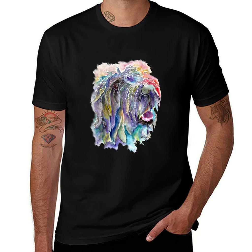 Colorful Griffon Let It Flow T-Shirt Graphic T Shirts for Man Man Tshirt T-Shirt