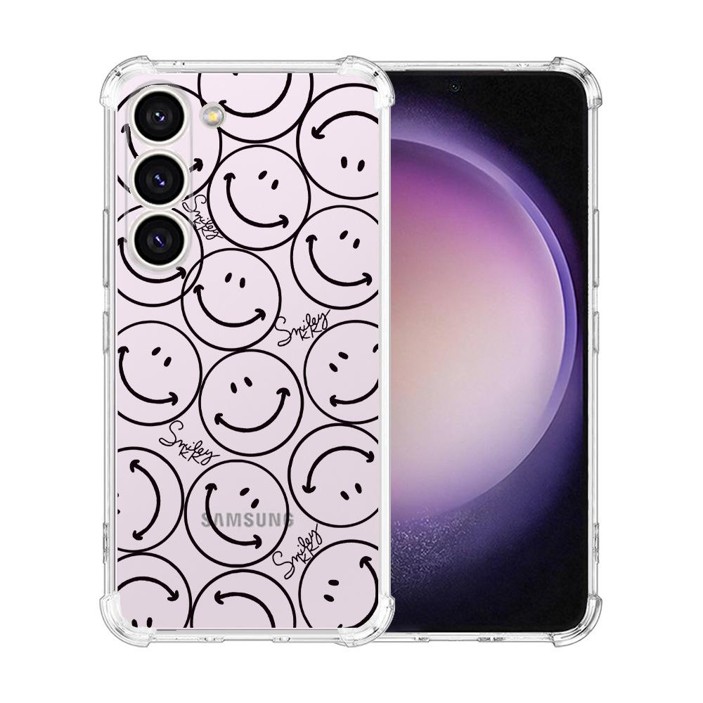 Чехол для Samsung Galaxy S24 Ultra Подушка безопасности ТПУ Расписной Бабочки Цветы - Идеальная посадка