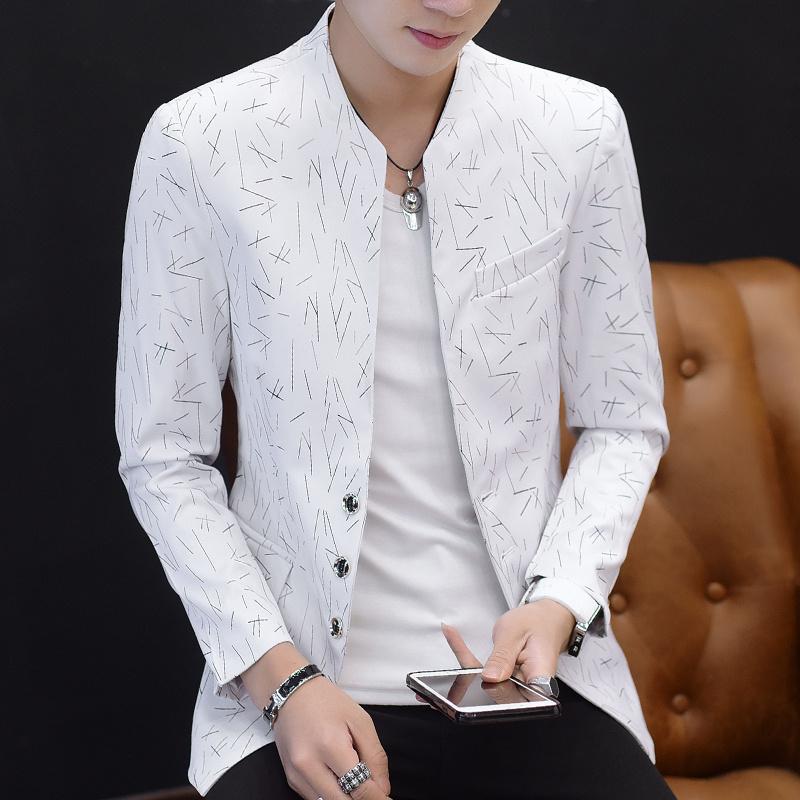 Мужской приталенный пиджак в китайском стиле, мужской дизайн, туника больших размеров, мужская повседневная мужская приталенная куртка, костюм певицы 6XL 5XL