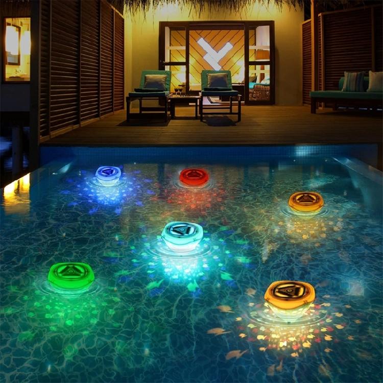Multicolor LED Floating Light Automatic Color-Changing Water Float Light for Bathtub Spa Decoration Battery Operated