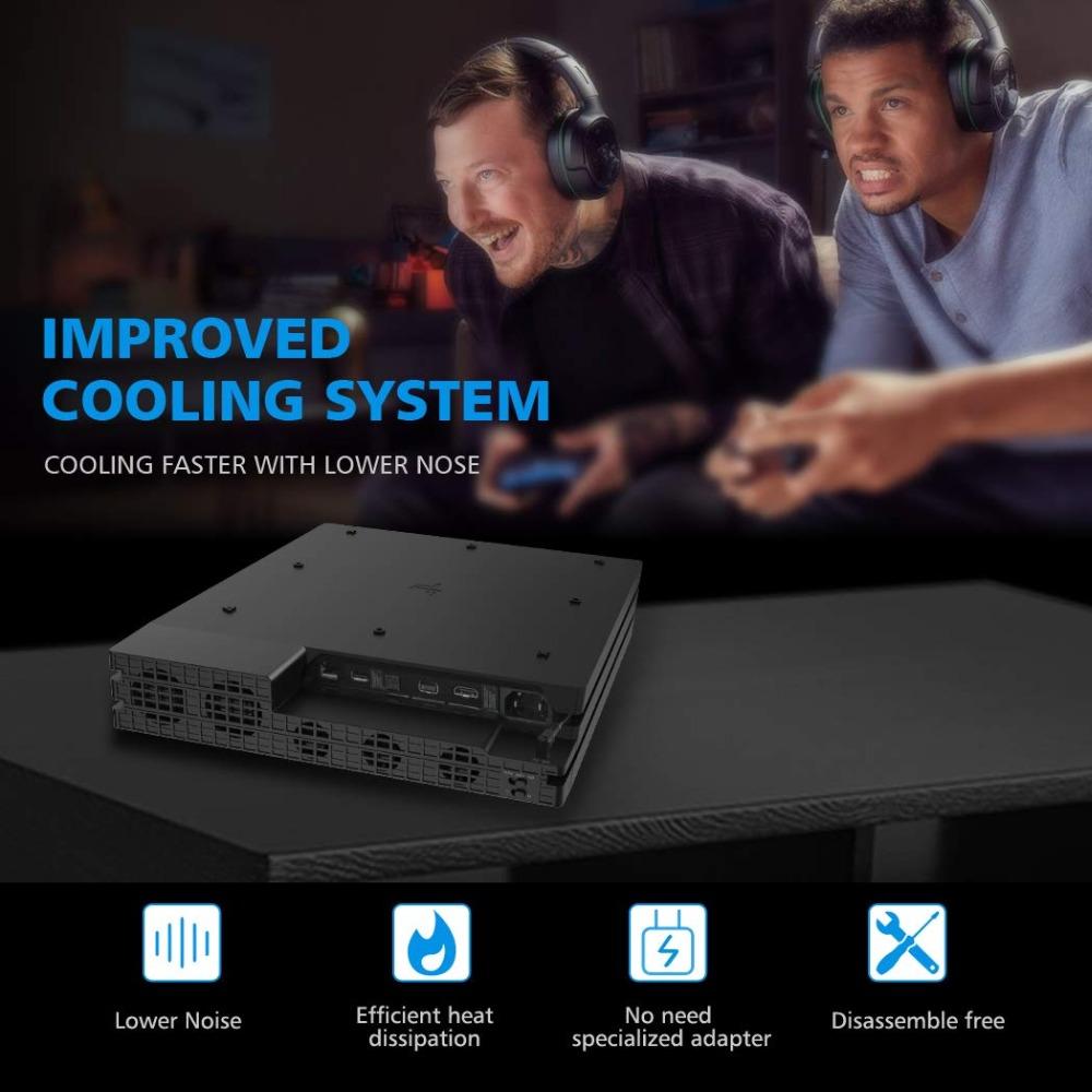 Охладитель для PS4 Pro, Внешний USB-вентилятор охлаждения Play station 4 Pro с 5 вентиляторами, Super Turbo, Охлаждающий вентилятор температуры для консоли PS4 Pro