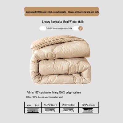 Mercury Home Textiles Зимнее одеяло из 100% австралийской шерсти