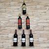 Simple Wall Mounted Wine Bottle Holder Black Wine Bottle Display Holder  for Home