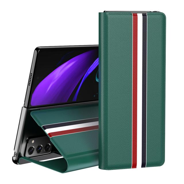 Busines Full Protection Leather Case For Samsung Galaxy Z Fold 3 4 Fold4 Fold2 5g Fold3 Fold 2 Shockproof Fashion Cover Cases
