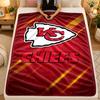 Flannel BlanketKansas City Chiefs Warm Soft Throw Blanket for Indoor Sofa Bed Living Room Use