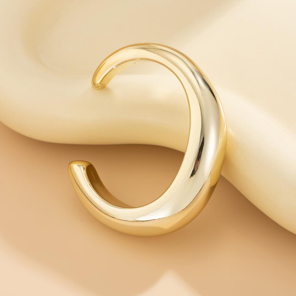 Exaggerated Punk Irregular CCB Metal Chunky Cuff Bangles for Women Hip Hop Gold Color Wide Bracelet Steampunk Men Jewelry