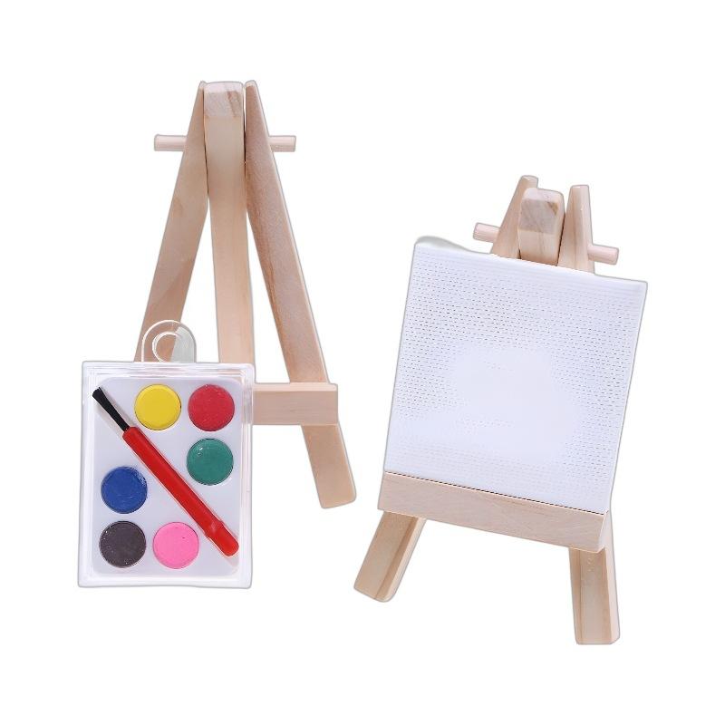 1 шт. кукольный домик мини деревянная художественная рамка миниатюрная галерея сцена кукла картина реквизит масляная картина рамка пигмент коробка модель аксессуары