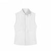 Champion All-Weather Series Solid Color Zipper Stand Collar Comfortable Breathable Versatile Casual Vest Women Vest Paper-White 162510804-1