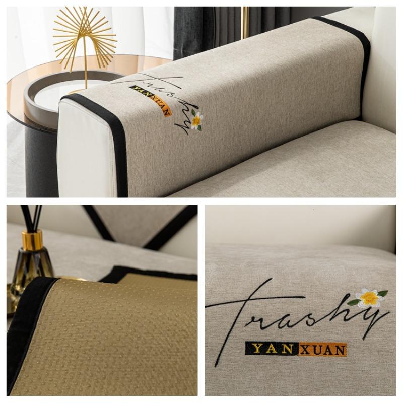Мягкий шенилл с вышивкой Four Season Universal Sofa Полотенца, Г-образный секционный противоскользящий чехол для дивана для гостиной
