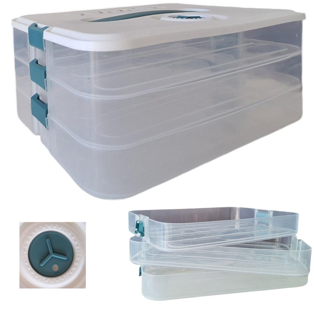 Organizer Containers Horizontal Box For Dumplings + 2 Dumpling Cutters