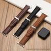 Genuine Leather Apple Watch Band for Series SE–8 (Men & Women)