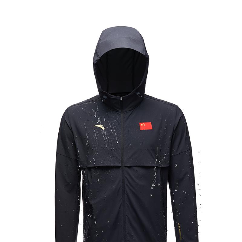 Anta Водонепроницаемая модная повседневная ветровка с капюшоном в стиле национального флага, мужская верхняя одежда 452520106-2