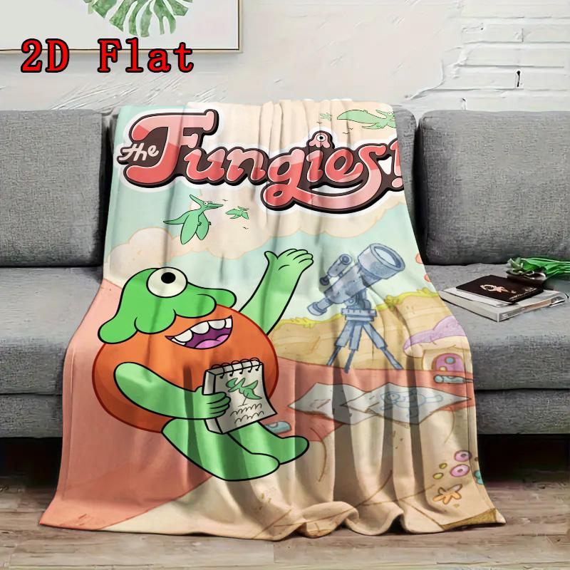 The Fungies 2D Flat Pattern Flannel Blanket High quality All Seasons Warmth and Comfort Perfect for Christmas Gifts.MMT0918598