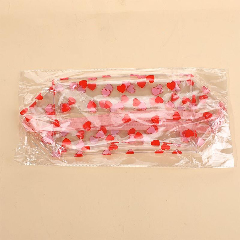 Portable Transparent Makeup Bag Zippered PVC Cosmetic Pouch for Women Travel Toiletry Storage Bag