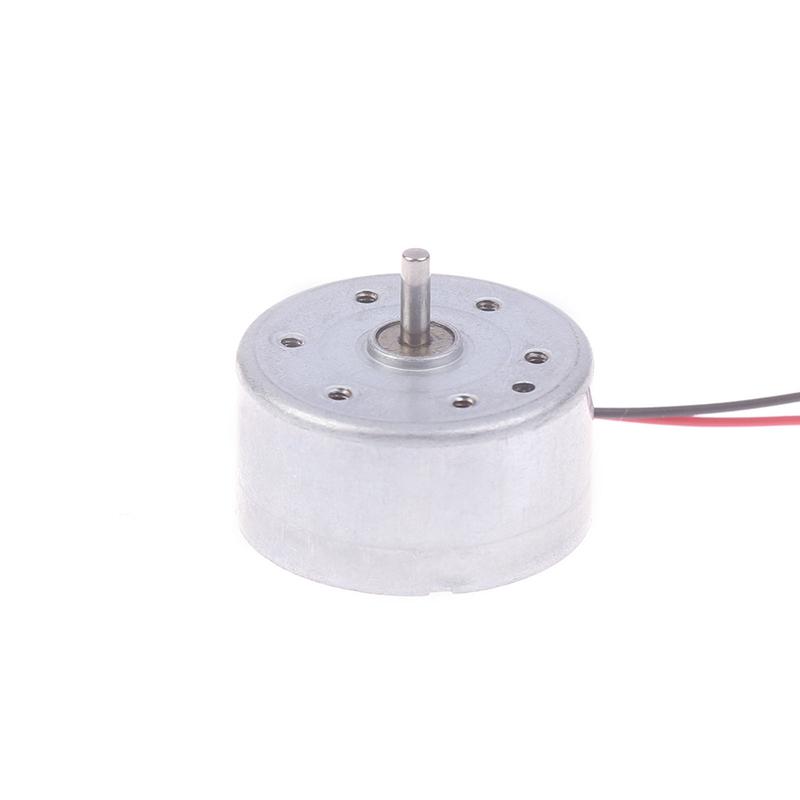Rf-300Ea-1D390 Dc 1.5V 3V 5V 6V 7250Rpm Mini Mute 24Mm Round Spindle Motor Precious Metal Brush Engine Diy Solar Power Toy Model