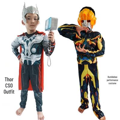 Детский мускулистый костюм: Костюм для косплея Тора Бамблби на Хэллоуин
