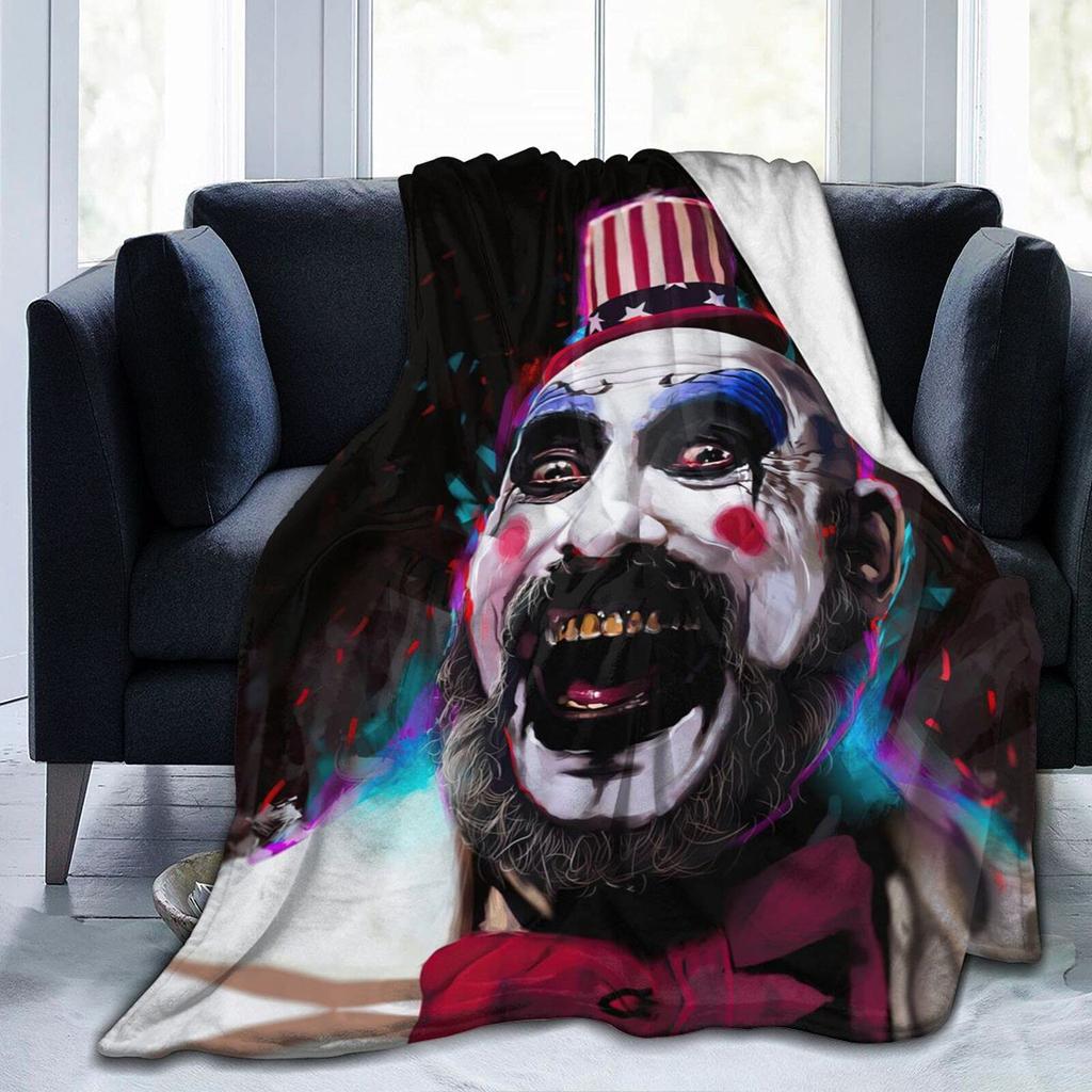 Одеяло из фильма ужасов, супермягкое фланелевое одеяло, легкое и удобное для дивана, дивана, забавное рождественское одеяло