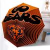 Складной зонт с принтом логотипа Chicago Bears, для улицы, отдыха и путешествий, прочная ткань зонта, подарок на день рождения и праздник
