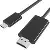 HDMI Conversion Cable 1M Transfer Fully Compatible with Thunderbolt No Settings from Home Type C HDMI Connection Cable Compatible with MacBook iPad