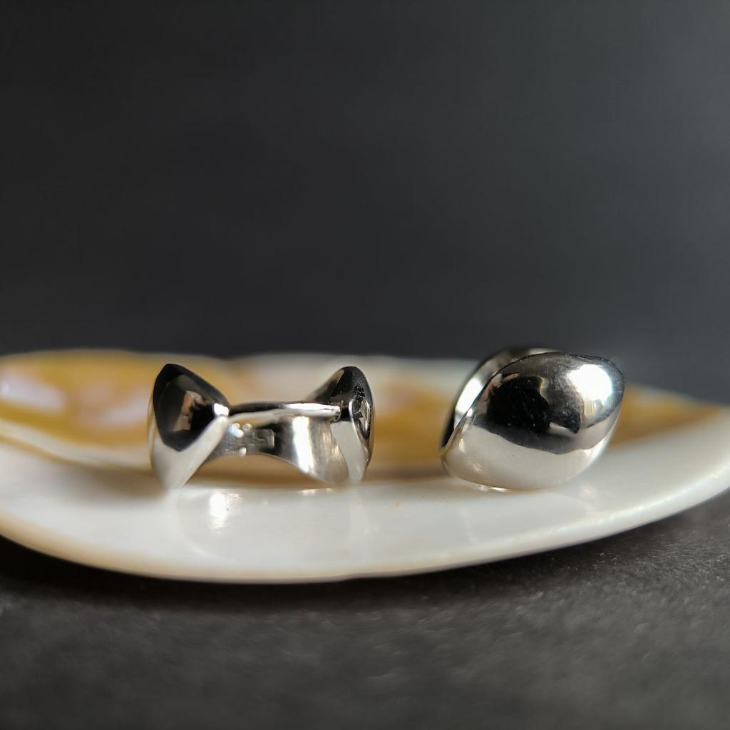 Серебряные серьги без камней (2191957)