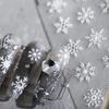 Снежинка Белый 5D Мягкие Объемные Рельефы Самоклеящиеся Украшения для Маникюра Наклейки Зимние Милые 3D Наклейки для Маникюра
