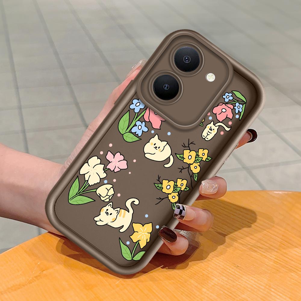 Мягкий силиконовый квадратный чехол с рисунком лестницы для телефона, полное покрытие, противоударный защитный резиновый чехол для камеры для Vivo