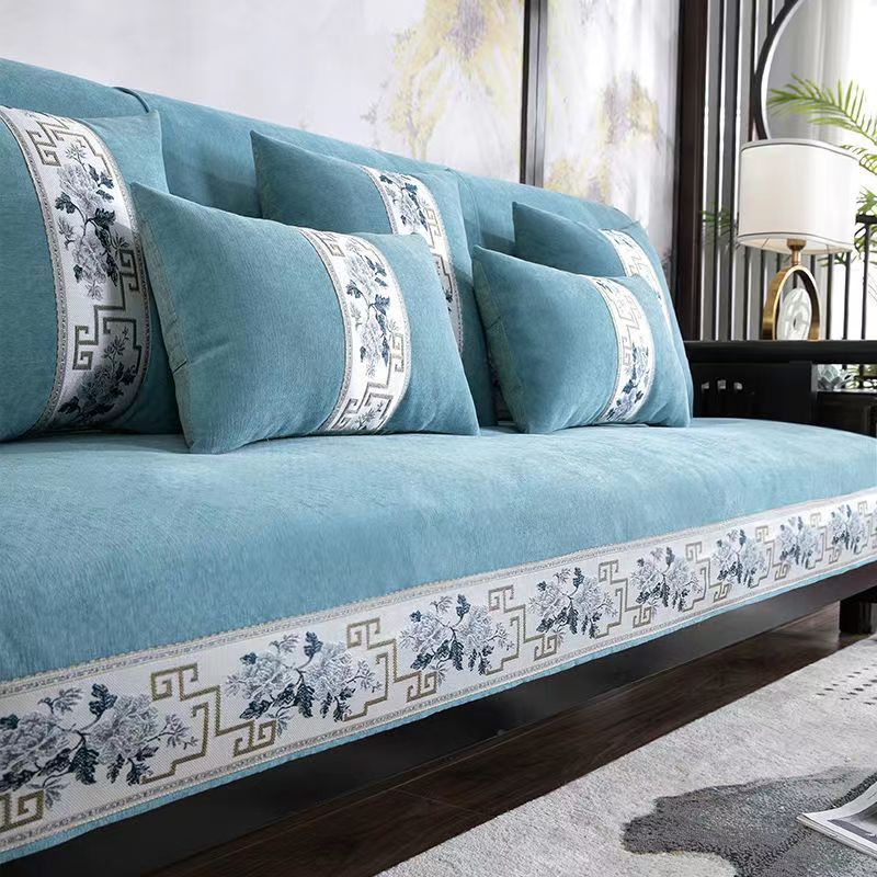 Новые чехлы для диванов из синели в китайском стиле, всесезонные чехлы для диванов из массива дерева для гостиной, противоскользящие чехлы для диванов, полотенца для диванов, домашний декор