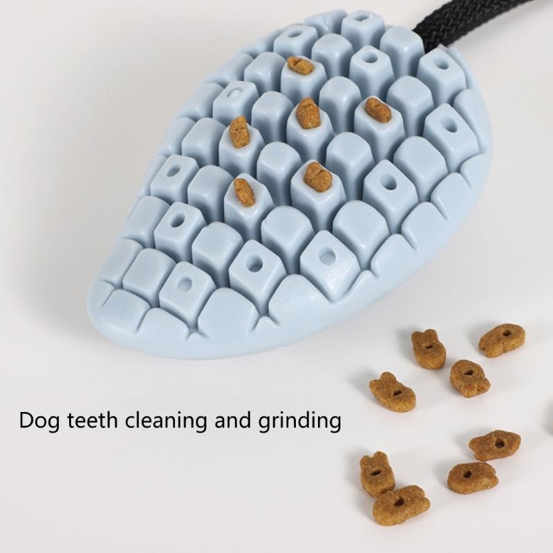 Игрушка для собак с утечкой еды для жевания, прорезывания зубов, на присоске, эластичная веревка для питомца, игрушка-медленная кормушка для собак, снимающая стресс