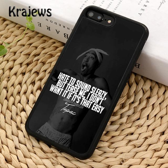 Krajews 2Pac Тупак Шакур Мягкий Чехол Для Телефона Для iPhone 17 Air 16 15 14 plus 11 12 13 pro ma Plus coque Fundas