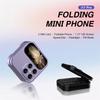 Новый складной маленький мобильный телефон I17 Pro с 1,77-дюймовым экраном, функцией Magic Voice, слотом для двух SIM-карт 2G, FM-радио, кнопочный мини-телефон-раскладушка