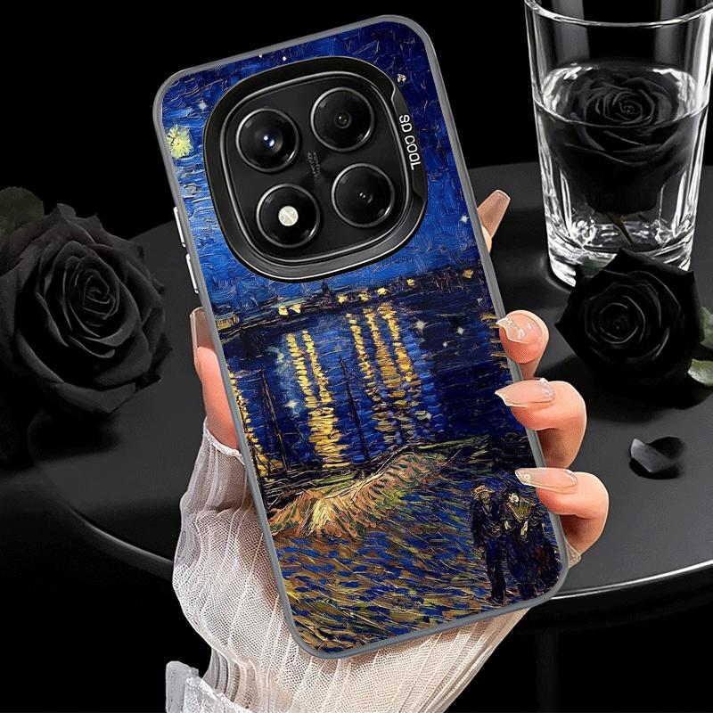Ударопрочный чехол для телефона Xiaomi Redmi Note 15 14 13 12 Pro Plus 11 11S 11T 5G с эстетикой масляной живописи Ван Гога, противоударный, защитный от падений