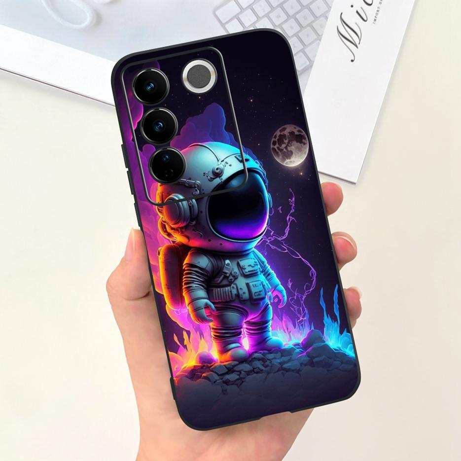 Чехол для Vivo V27 Чехол для Vivo V27e V2237 Милый Модный Расписной Чехол Мягкий Силиконовый Чехол для Телефона Для Vivo V27 Pro V 27 V27e Задняя Крышка Сумки