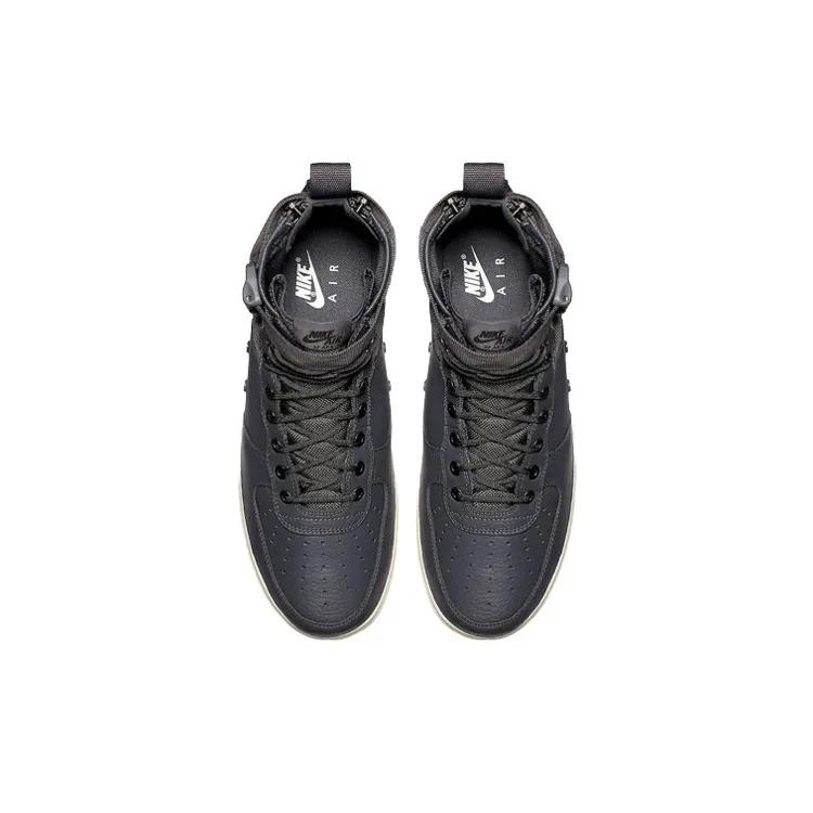Nike SF Air Force 1 Mid 'Dark Grey' (Unisex) Dark Grey / Dark Grey-Light Bone Skate Shoes 917753 004