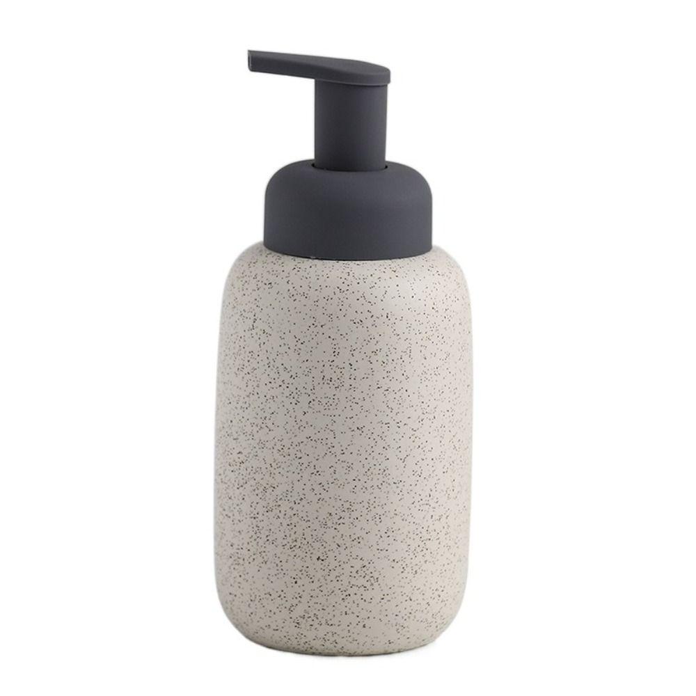 Speckled Matte Foaming Liquid Soap Dispenser Ceramic Foamer Sparkling Bottle Hotel