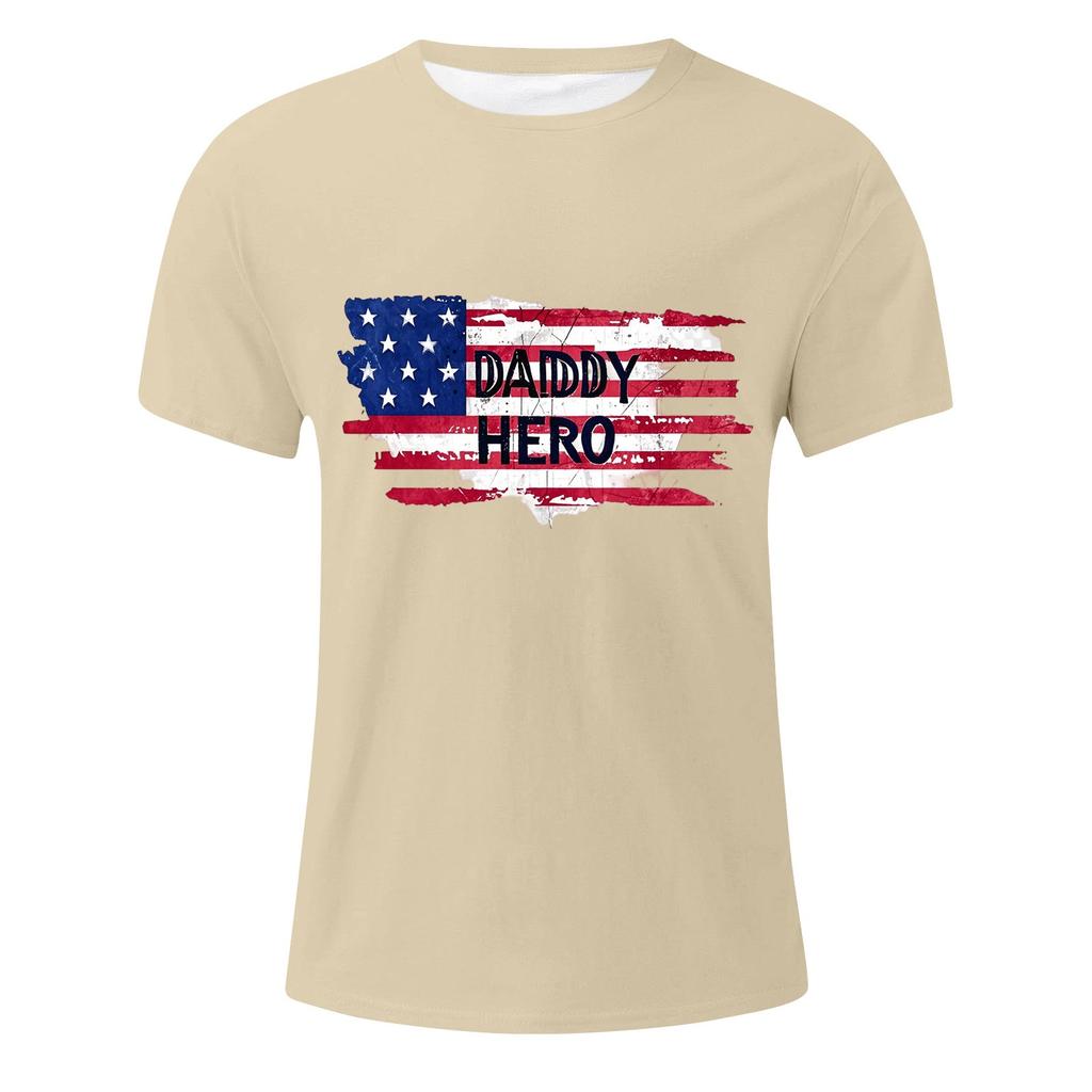 Мужская футболка с принтом флага, мужской свободный повседневный топ с короткими рукавами