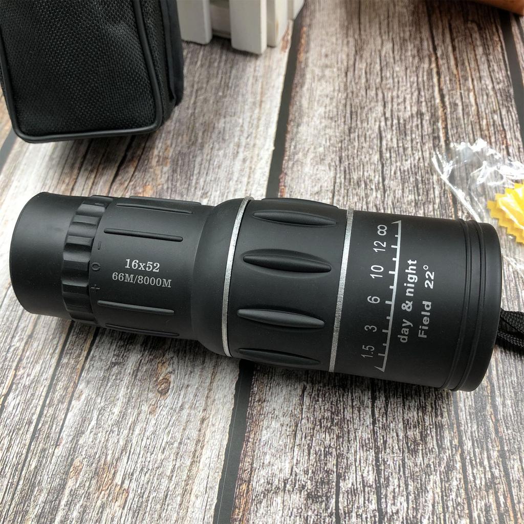 16x52 Waterproof Monocular Dual-Focus Optics Zoom Telescope Bak4- Prism for Bird Watching Hunting Monitoring & Hiking