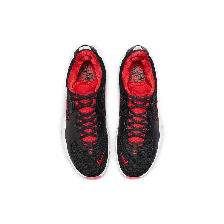 Nike PG 5 EP Bred Unisex Sneakers Black White University-Red CW3146-002