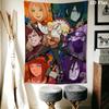Naruto Wall Tapestry Aesthetic Wall Hanging Printed Fabric Blanket Decorative Tapestries for Bedroom Living Room Home Decor