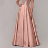 ZANZEA Women Fashion A-line Satin Skirts Summer Casual Maxi Long Skirts