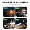 Mini Portable Camping Lights Rechargeable Led Flashlight Dual-Light Warm White Multifunctional Outdoor Lamp Garden Atmosphere