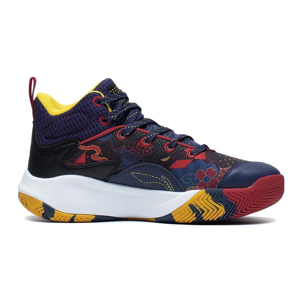 Баскетбольные кроссовки Li Ning Primary 3.0, удобные, нескользящие, износостойкие, средней высоты, детские, красные, синие, желтые, YKBT006-7