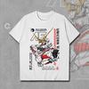 2026 Новая Летняя Аниме RX0 Unicorn Gundam Мобильный Костюм Сочлененный Вторичный Ele Унисекс Футболка с Коротким Рукавом Для Родителей и Детей Унисекс и Женская