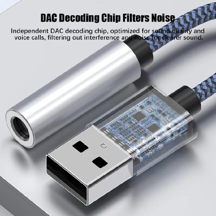 USB-кабель 3,5 мм для звука телефона, стерео-шнур USB на 3,5 мм для наушников, вспомогательный кабель звуковой карты, передача сигнала