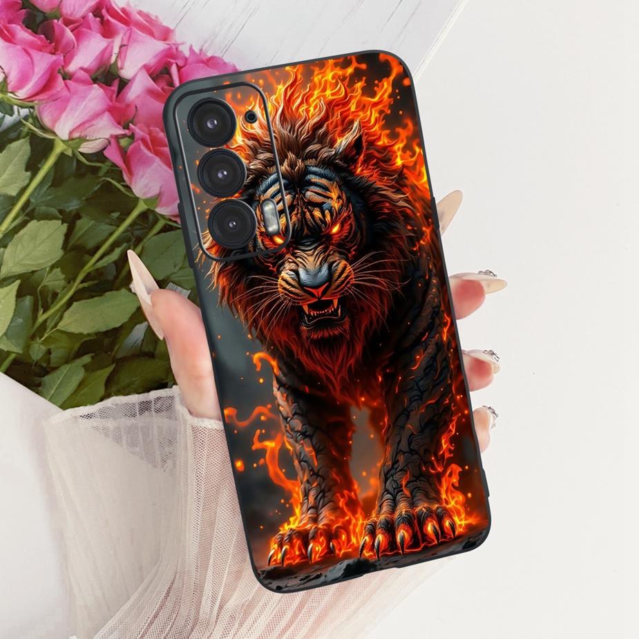 For Motorola Edge 20 Pro Case New Flower Butterfly Painted Cover Soft Silicone Case For Motorola Edge 20 Lite Edge20 Fusion Bags