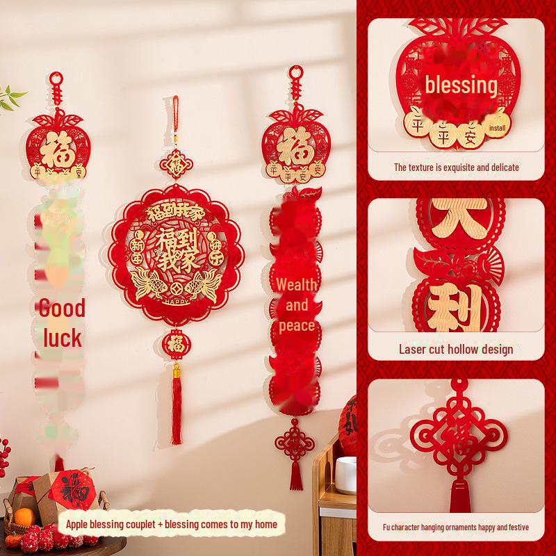 Подвески на Новый год Змеи 2025 — праздничные украшения для гостиной и талисманы удачи для праздника весны.