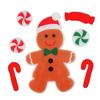 Christmas Window Decoration Electrostatic Gel Gingerbread Man 7 Pieces